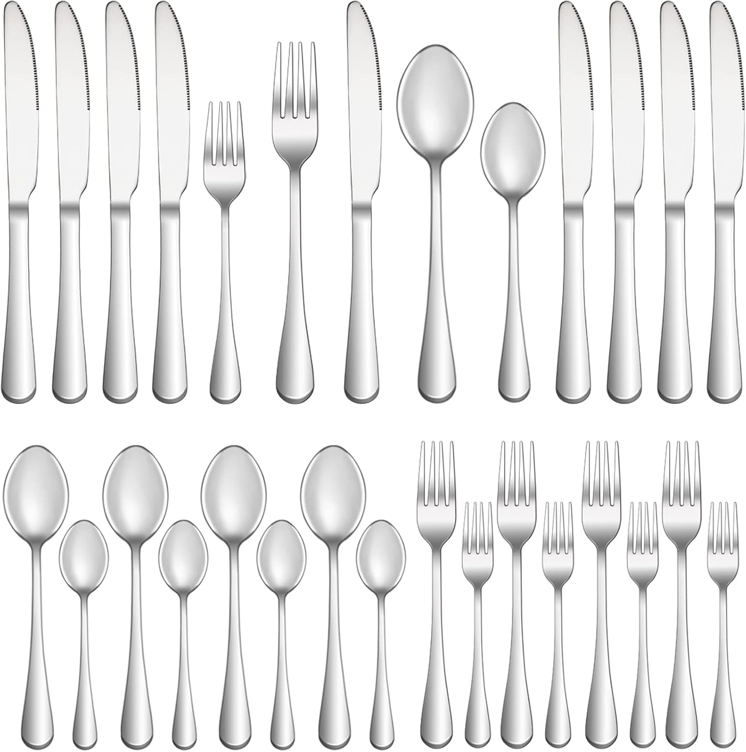 20-Piece Silverware Set - Vermeil Decor