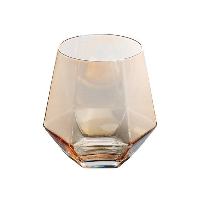 Diamond Crystal Whiskey Glass - Vermeil Decor