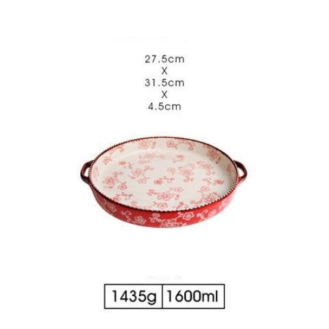 Hand-Painted Blossom Baking Dish - view 3
