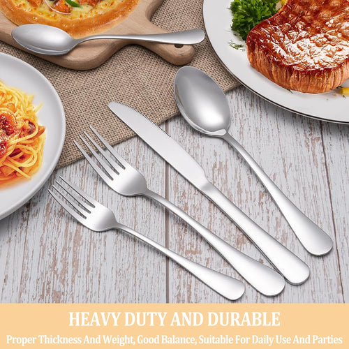 20-Piece Silverware Set - view 2 - Vermeil Decor