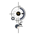Nordic Deer Wall Clock - Vermeil Decor
