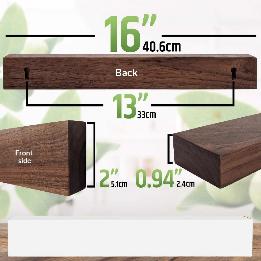 Walnut Magnetic Knife Strip - view 6