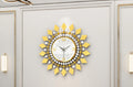 Crystal Sunburst Clock - Vermeil Decor